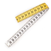 Meetlint basis | 150cm | geel wit Centimeter MEETLINT - 150 - GEEL - WIT